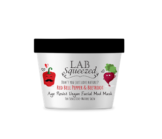 LS - Red Bell Pepper & Beetroot Age Resist Vegan Facial Mud Mask For Sensitive-Mature Skin